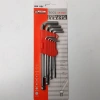 Linyi Yuanhong Hardware Tools supplies a 9-piece extended matte hex socket set with hexagonal ball socket wrenches Item Picture